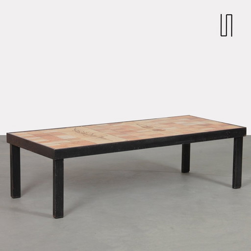 Table Basse Par Roger Capron Pour Vallauris, 1960