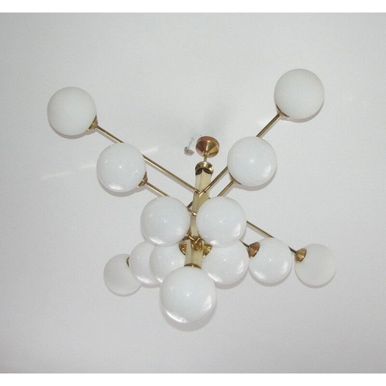 Image 1 of Lustre vintage en laiton, 1970