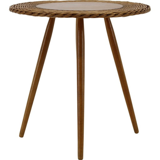 Table d'appoint vintage par Jan Kalous pour Uluv, Tchécoslovaquie 1970