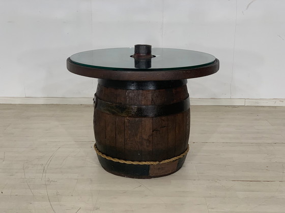 Image 1 of années 60 table basse tonneau rareté vintage