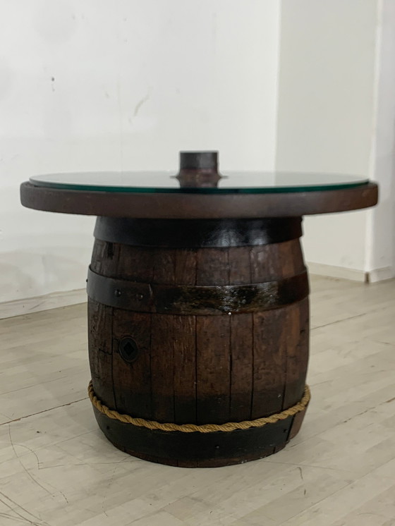 Image 1 of années 60 table basse tonneau rareté vintage