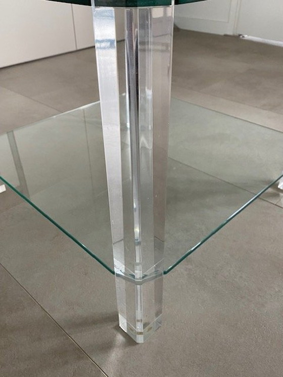 Image 1 of 2 tables d'appoint en verre de luxe