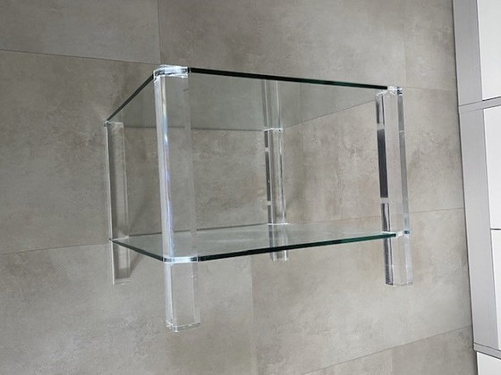 Image 1 of 2 tables d'appoint en verre de luxe