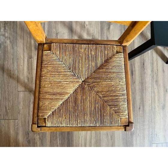 Image 1 of Ensemble de 4 chaises vintage dépareillées en bois et métal