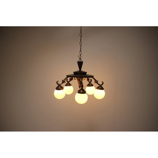 Lustre vintage Art Déco, années 1930