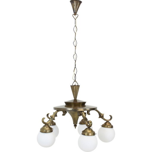 Lustre vintage Art Déco, années 1930