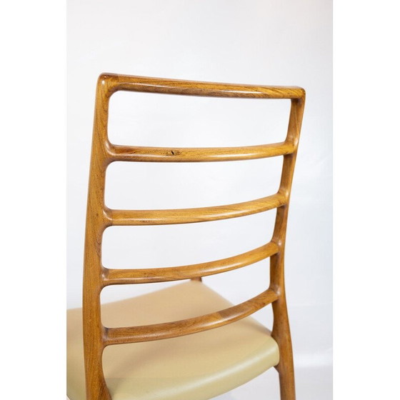 Image 1 of Ensemble de 4 chaises de salle à manger vintage par N.O. Moller 1960s