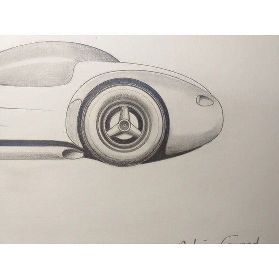 Image 1 of Dessin d'époque "Grand coupé 5" par André Ferrand, 1997