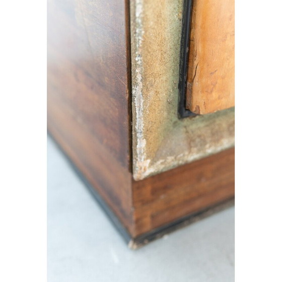 Image 1 of Commode vintage en racine de bouleau et laiton, Italie 1950