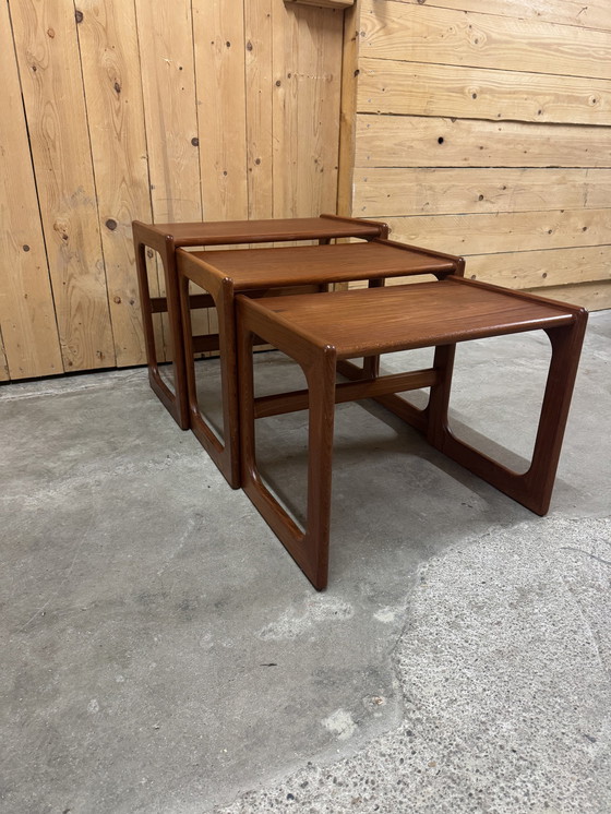 Image 1 of Tables d'ensemble En teck Par Arne Hovmand-Olsen Pour Mogens Kold, 1960