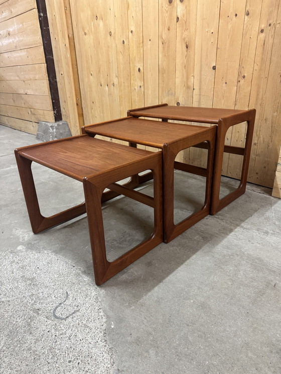 Image 1 of Tables d'ensemble En teck Par Arne Hovmand-Olsen Pour Mogens Kold, 1960