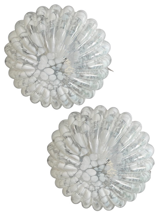 Image 1 of Appliques italiennes en verre soufflé à la bouche Set Of 2