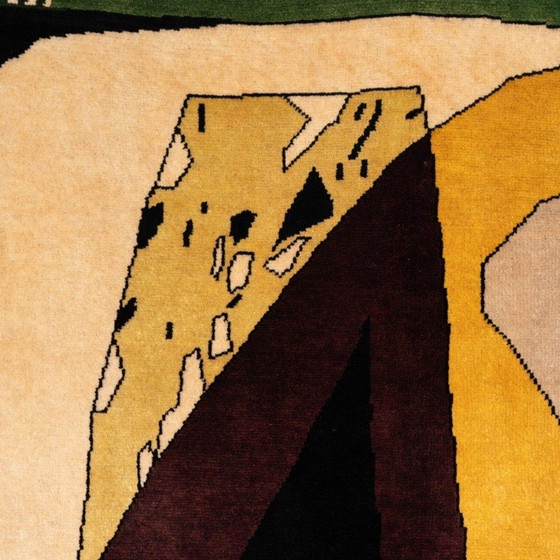 Image 1 of Tapis en laine vintage "Taureau II", 1953