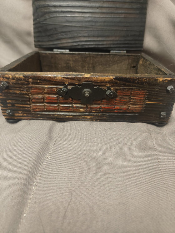 Image 1 of Boite Bijoux Vintage On Bois 