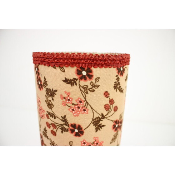 Image 1 of Lampe de table vintage en papier et métal, Tchécoslovaquie 1960