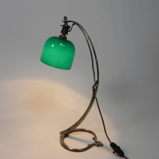 Lampe de bureau Arts And Crafts W.A.S. Benson, années 1920