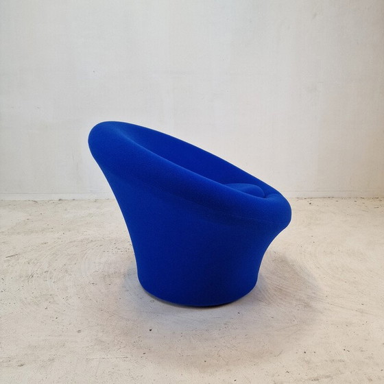 Image 1 of Fauteuil vintage avec ottoman en tissu de laine Kvadrat par Pierre Paulin pour Artifort, 1960