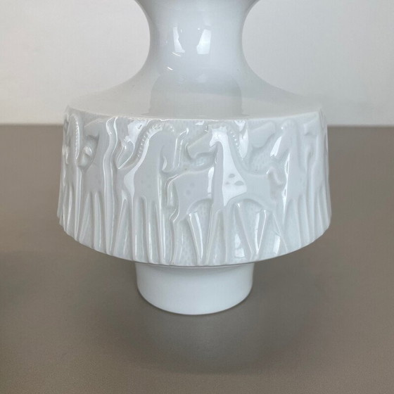 Image 1 of Paire de vases vintage en porcelaine Op Art pour Edelstein Bavaria, Allemagne 1970