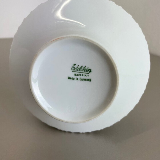 Image 1 of Paire de vases vintage en porcelaine Op Art pour Edelstein Bavaria, Allemagne 1970