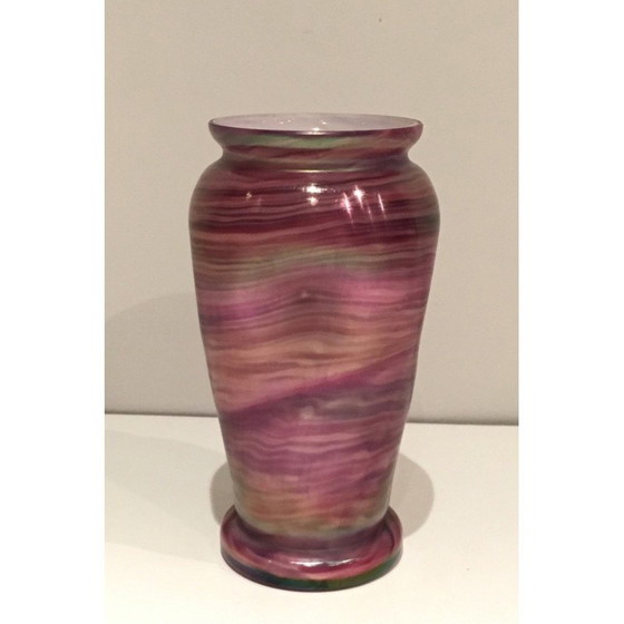 Image 1 of Vase vintage en verre multicolore, 1970
