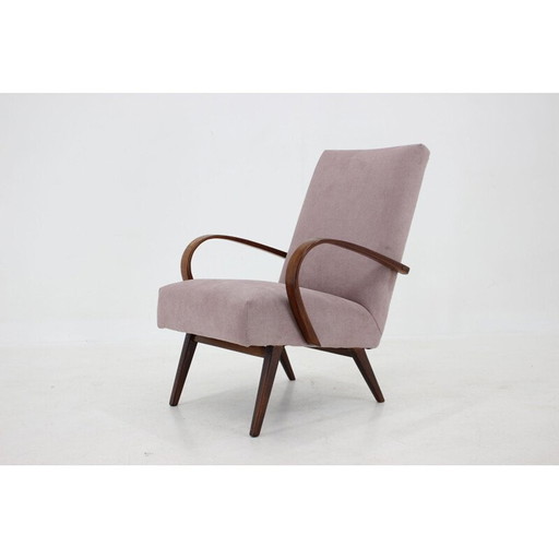 Fauteuil vintage en teck, Tchécoslovaquie années 1960