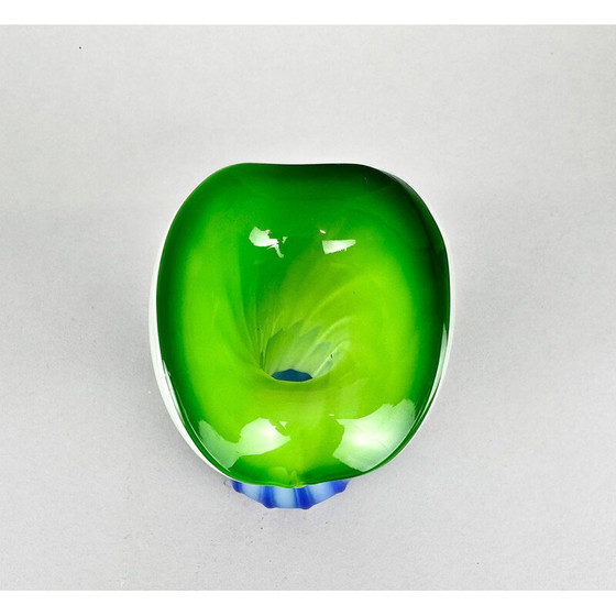 Image 1 of Vase vintage en verre d'art, Tchécoslovaquie, années 1970