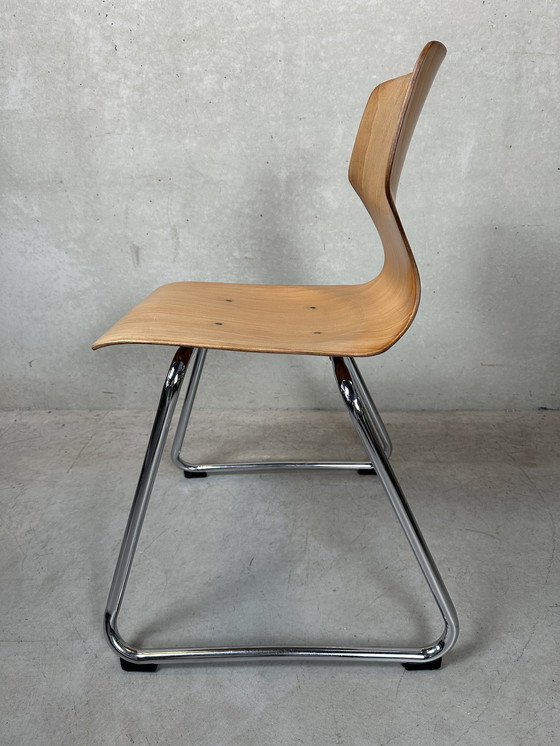 Image 1 of Chaise vintage en contreplaqué Pagholz - Adam Stegner, 1970's