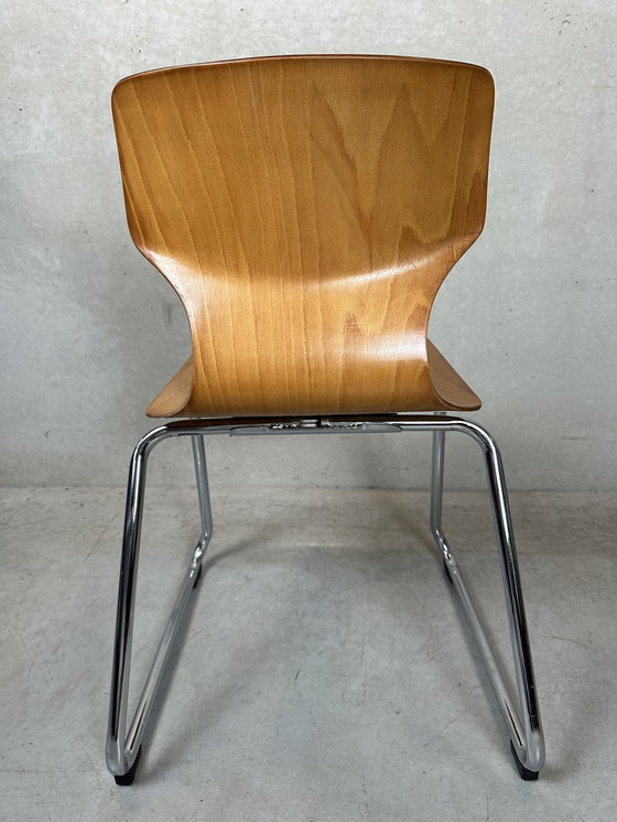 Image 1 of Chaise vintage en contreplaqué Pagholz - Adam Stegner, 1970's
