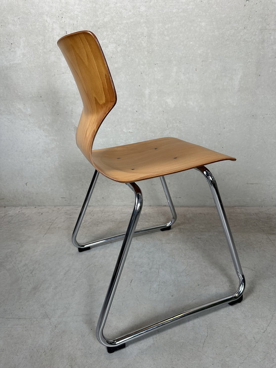 Image 1 of Chaise vintage en contreplaqué Pagholz - Adam Stegner, 1970's