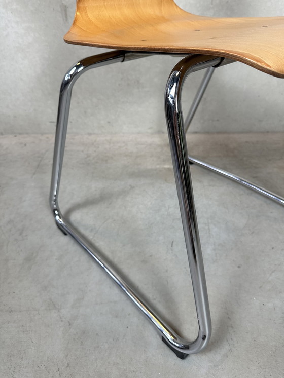 Image 1 of Chaise vintage en contreplaqué Pagholz - Adam Stegner, 1970's