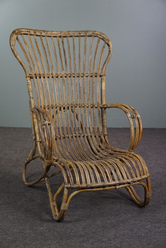 Image 1 of  Fauteuil Belse 8 à haut dossier, design hollandais, 1950