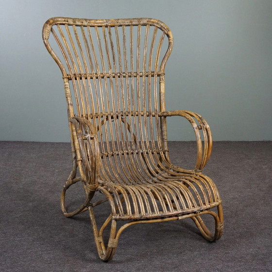 Image 1 of  Fauteuil Belse 8 à haut dossier, design hollandais, 1950