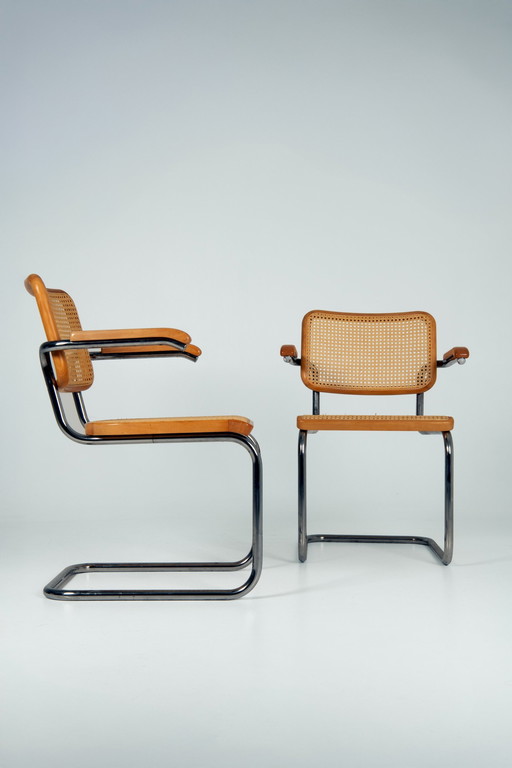 Ensemble de 4 - Modèle S64 - Thonet - Marcel Breuer