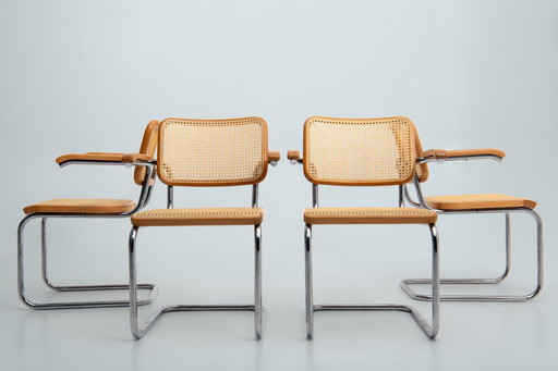 Ensemble de 4 - Modèle S64 - Thonet - Marcel Breuer