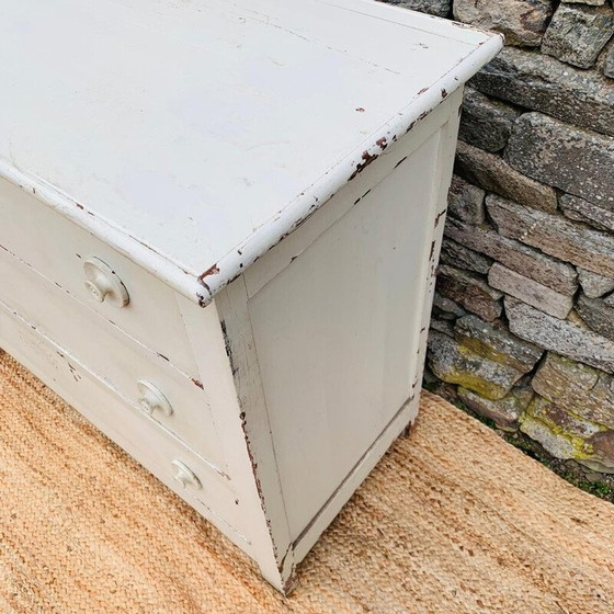 Image 1 of Commode vintage crème