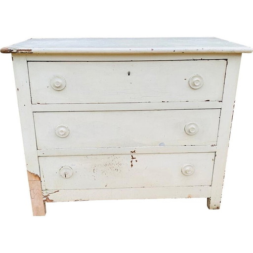 Commode vintage crème
