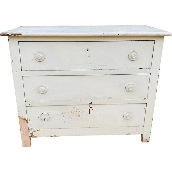 Image 1 of Commode vintage crème