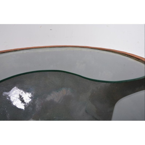 Image 1 of Table basse vintage en céramique et verre par Pierre et Fabienne Bouillon, 1999