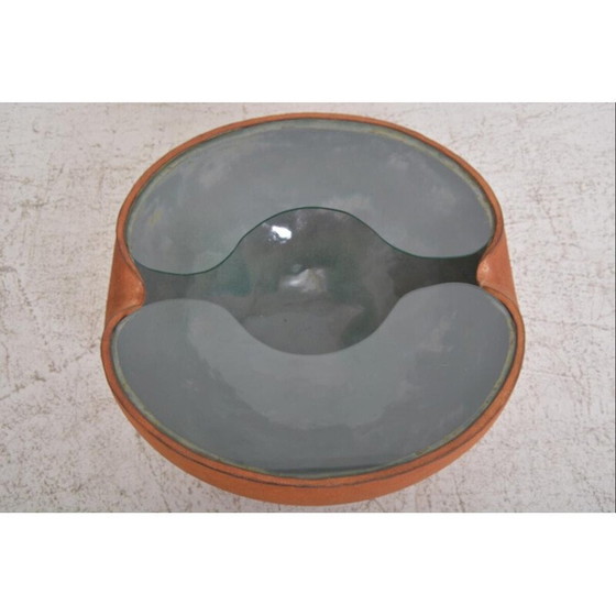 Image 1 of Table basse vintage en céramique et verre par Pierre et Fabienne Bouillon, 1999