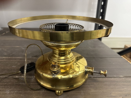 Très Belle Lampe Ancienne De Marine En Cuivre Made In Sweden Svea 1891