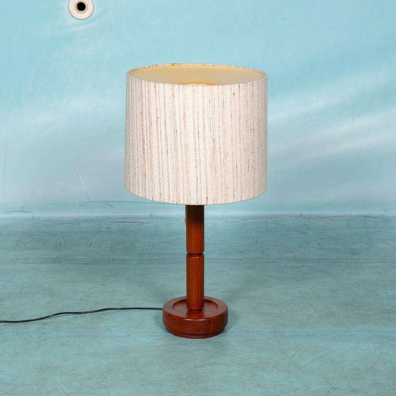 Image 1 of Lampe de table vintage danoise en teck, Domus