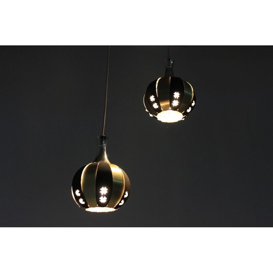 Image 1 of Ensemble de 2 lampes suspendues vintage par Verner Schou
