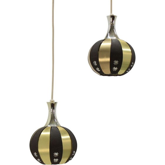 Image 1 of Ensemble de 2 lampes suspendues vintage par Verner Schou