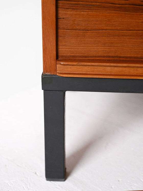 Image 1 of Classeur vintage avec portes à lamelles