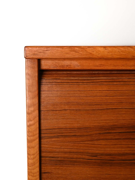 Image 1 of Classeur vintage avec portes à lamelles