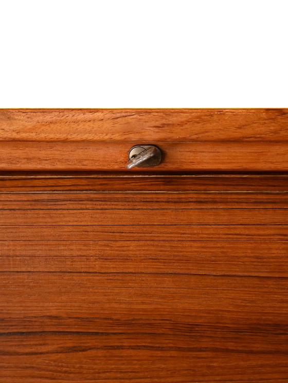 Image 1 of Classeur vintage avec portes à lamelles