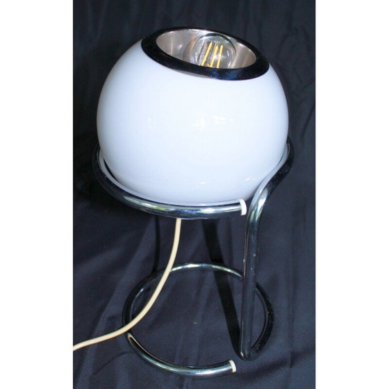 Image 1 of Lampe vintage Eye Ball en opaline, Italie 1970