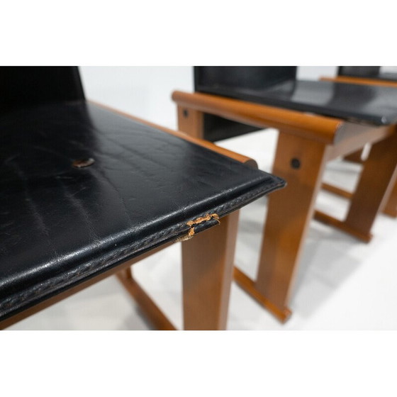 Image 1 of Ensemble de 4 chaises vintage par Afra et Tobia Scarpa, Italie années 1960