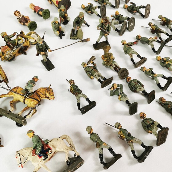 Image 1 of Figurines de soldats en fil de fer de collection de Lineol-Elastolin, Allemagne 1930