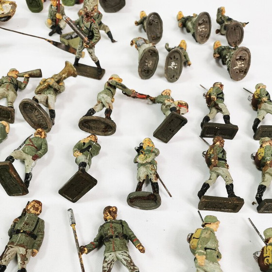 Image 1 of Figurines de soldats en fil de fer de collection de Lineol-Elastolin, Allemagne 1930